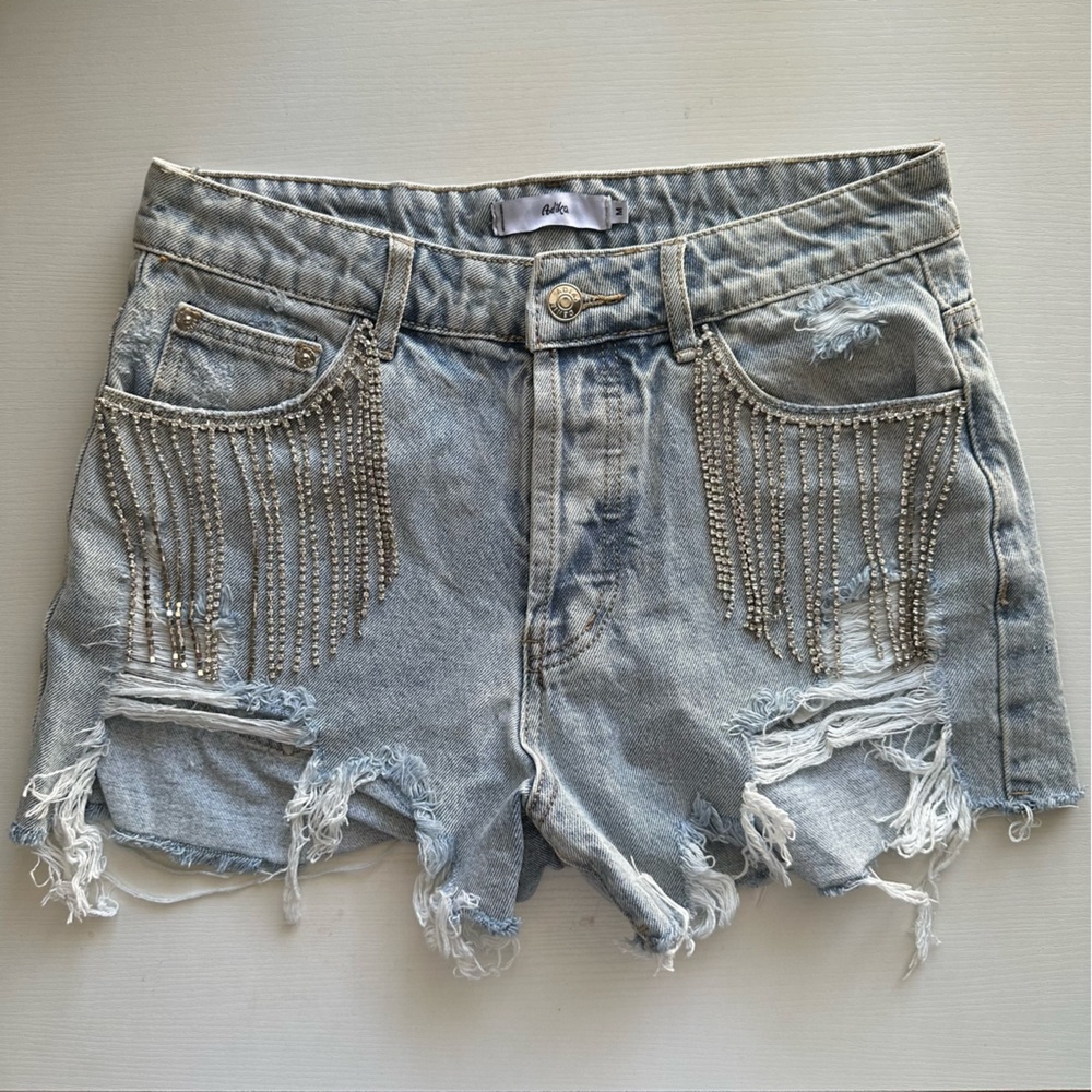 Adika Rhinestone Shorts in Size M